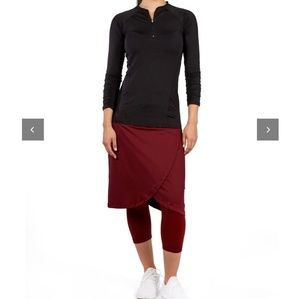 Skirt with attached 3/4 length leggings